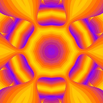 Optical illusion lines background. Abstract 3d purple and yellow illusions. EPS 10 Vector illustration
