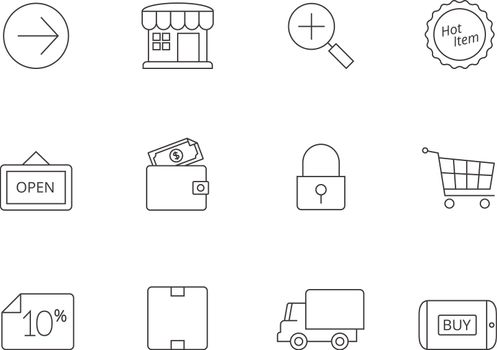 Outline Icons - More Ecommerce Icons