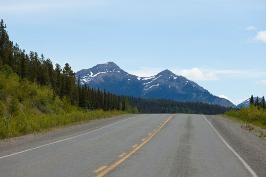 Alaska Highway taiga wilderness Yukon Canada