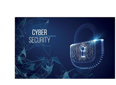 Coputer internet cyber security background. Cyber crime vector illustration. digital lock