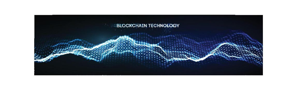 EPS 10. Blockchain technology background. Cryptocurrency fintech block chain network and programming concept. Abstract Segwit.