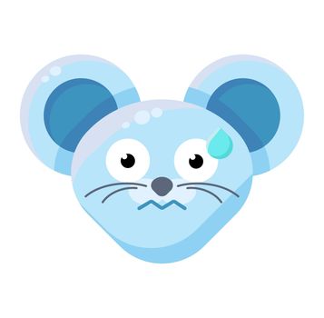Emoji Cute Perspirable Animal Mouse Expression