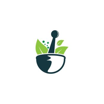 Herbal medicine symbol vector icon