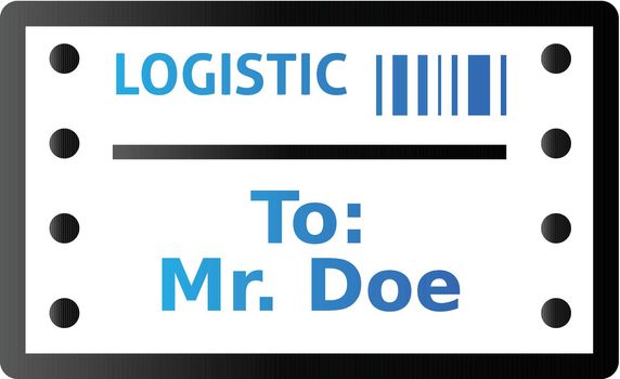 Duo Tone Icon - Logistic receipt
