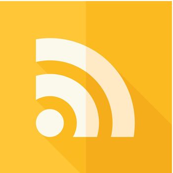 Flat icon - RSS Feed