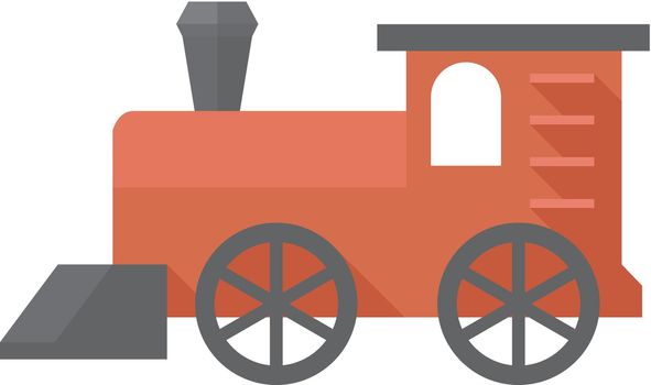 Flat icon - Locomotive toy