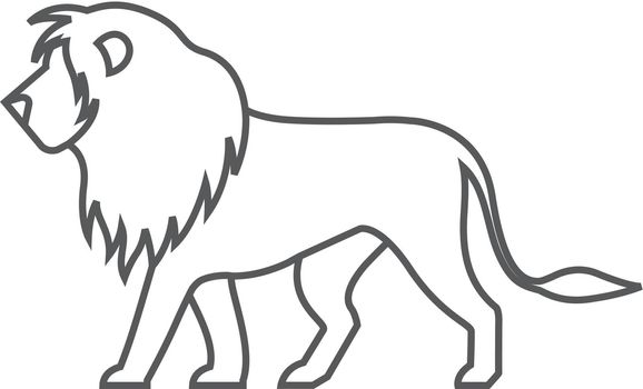 Outline icon - Lion