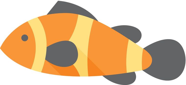 Flat icon - Clown fish