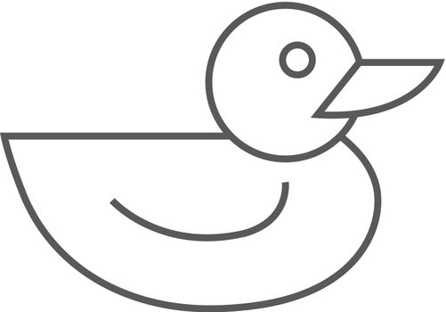 Outline icon - Rubber duck