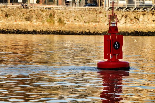 Signaling beacon on the Douro River in Porto