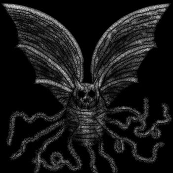 A silkworm demonic moth