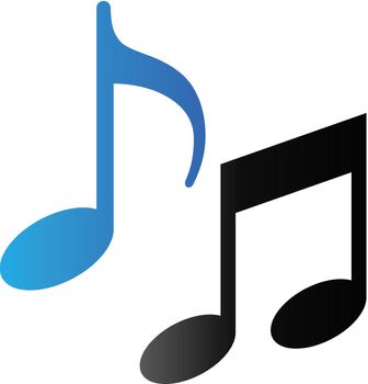Duo Tone Icon - Music notes