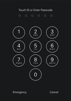 Touch ID or enter passcode screen