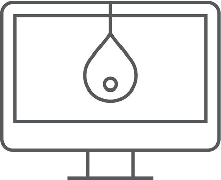 Outline icon - Monitor calibration