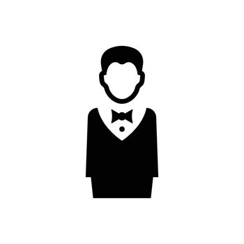Restaurant waiter icon