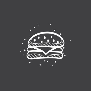 Sketch icon in black - Burger