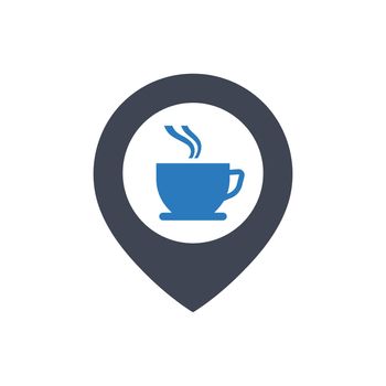 Coffee shop location icon