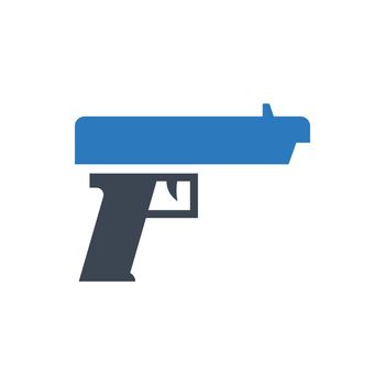 Gun weapon icon (vector illustration)